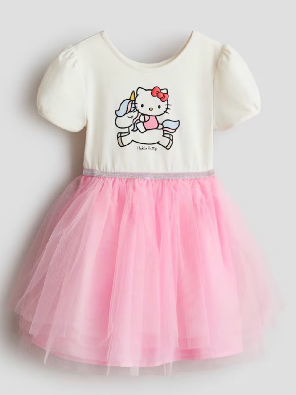 Hello Kitty Unicorn Cream and Pink Tutu Dress
